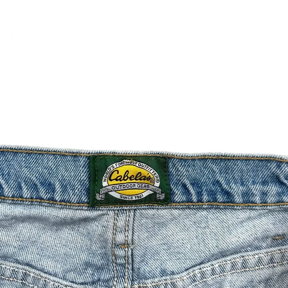 Cabelas Outdoor Gear Mens Jeans Straight 5 Pockets Zip Fly Blue Wash Sz 40Wx30L*